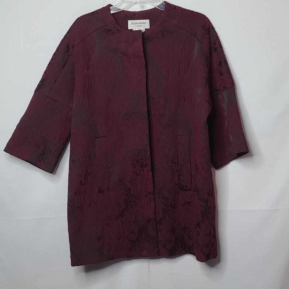 Helene Berman London Charles + Gray purple jacket sz S